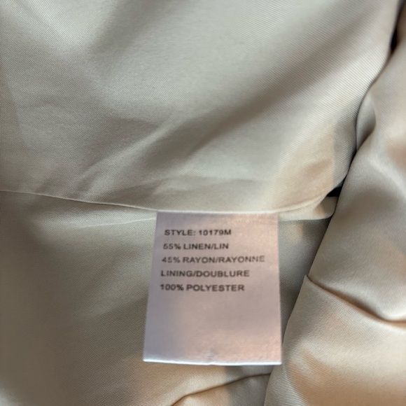 Conrad C Woman’s 8 Linen Metallic Collared Jacket Blazer - Picture 7 of 8